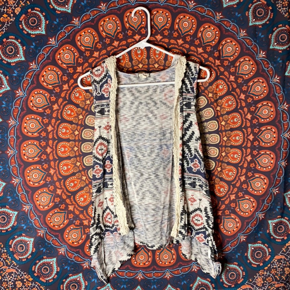 Tank top cardigan